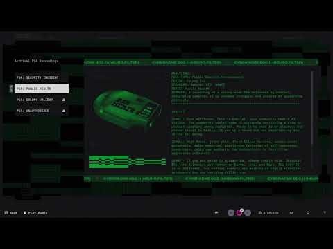 Marathon | Archival PSA Recordings | Audio Log 2