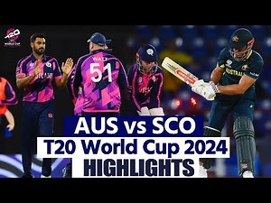 T20 World Cup AUS vs SCO 2024 Highlights: Australia vs Scotland 35th T20 World Cup Highlights