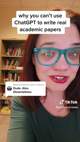 Replying to @mustard_club #ChatGPT can’t help you with serious academic work because it fabricates sources! #aiethics #openai