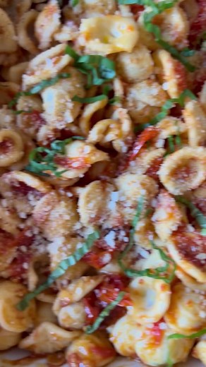 227K views · 2.6K reactions | COME MAKE DINNER WITH ME @smittenkitchen This is the site’s Fusilli with Baked Tomato Sauce but without breadcrumbs, whole garlic instead of minced, and I’m using just 12oz orecchiette. My go-to Caesar dressing is part of the Chicken Caesar Salad recipe. Cheers! | smitten kitchen | Facebook