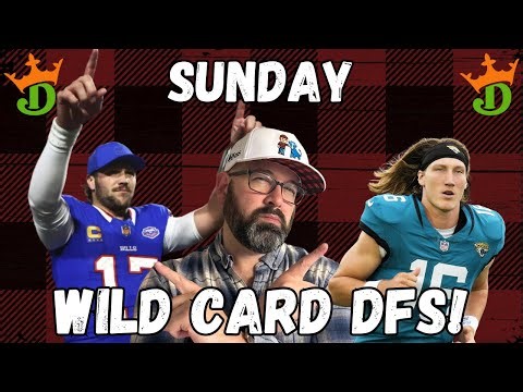 NFL DFS Wildcard Sunday DraftKings Strategy And Picks | Run The Sims With A Milly Maker Winner
