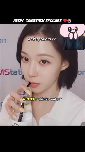 Winter and Ningning gave Aespa comeback spoilers ❤😭 #aespa #winter #shorts