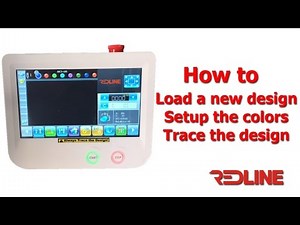 How to load a design, Set the color sequence and Trace on the New Screen 2016