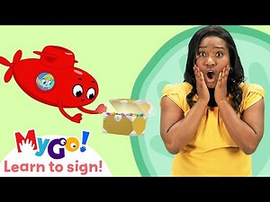 Learn Sign Language with Morphle! | My Red Submarine | MyGo! | ASL for Kids