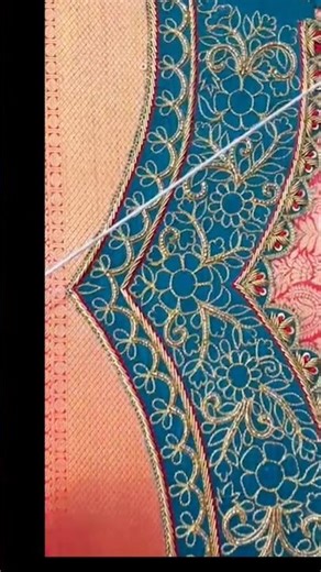 Beautiful Hand Embroidery Blouse Design #trendingshorts #trending #viralvideo