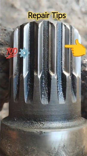Hard Gear ⚙️ #Repair tips #lathemachine #steel #welding #tools #automobile #metalfab #metalwork