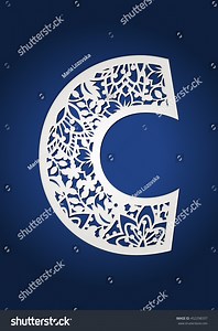 Initial Monogram Letter C Fancy Alphabet Stock Vector (Royalty Free) 452298337 | Shutterstock