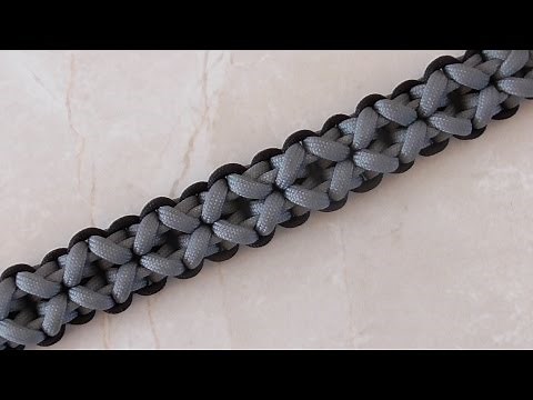 How To Tie A Clove And Dagger Paracord Survival Bracelet Without Buckle