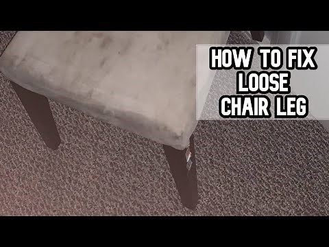 How to fix loose chair leg DIY video #diy #chair #wobblychair #loosechair #chairleg