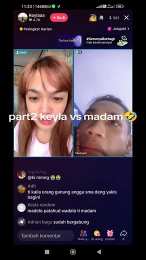Part2 Adu Penglaris Keyla vs Madam🤣