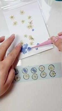 🌸✨ Resin Art | असली फूलों से खूबसूरत सजावटी स्टिकर्स 🌼 | DIY Resin Stickers #diy