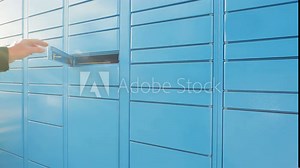 Parcel locker, receiving online order by opening a automated mailbox through an application on mobile phone