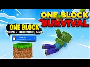 ONE BLOCK Minecraft DOWNLOAD Android 1.21🔥 || How To Download One Block In Minecraft 1.20 😍