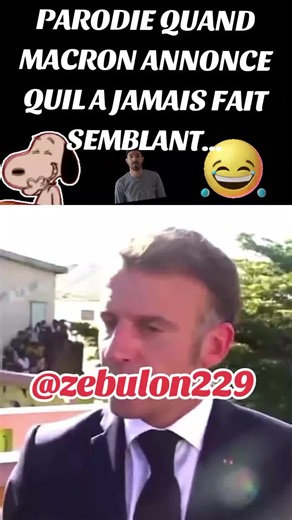 Parodie quand macron annonce qu'il n'a jamais fait semblant pour redresser la france mais c tout le contraire depuis que emanuelle macron est au pouvoir la france n'a jamais était aussi endetté la dette de la france n'a jamais était aussi mal plus rien ne va en France les français en ont marre de voir tout ça depuis que Emmanuelle macron est au pouvoir de la france le pays est devenu une décadence politique tout augmente l'énergie et l'alimentation c pour çela que les français veulent la démissi