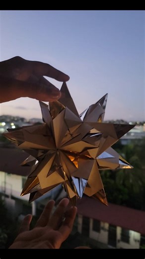 Grace Bonifatti on Instagram: "✨️ Bascetta Star ✨️ Creada por @paolo.bascetta #origami #panama #art"