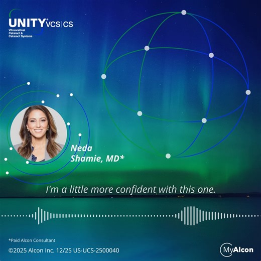 MyAlconProfessionals on Instagram: "“I’m having now fun with it,” says Neda Shamie, MD. In this UNITY® CS case, Neda Shamie, MD, showcases how she's purposefully tucking the piece under her subincisional — typically a frustrating step — and shows how UNITY® 4D Phaco keeps fragments at the tip with enhanced micro‑followability to support more efficient removal.‡ Visit the link in our bio to learn more about UNITY® VCS|CS 4D Phaco. ‡Compared to OZil® Torsional Phaco. #Alcon #AlconUS #UNITYVCS #UNI