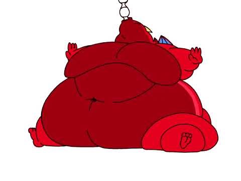 ORIGINAL Chris The Blob Dragon Tube Feeding video Fat furry animation