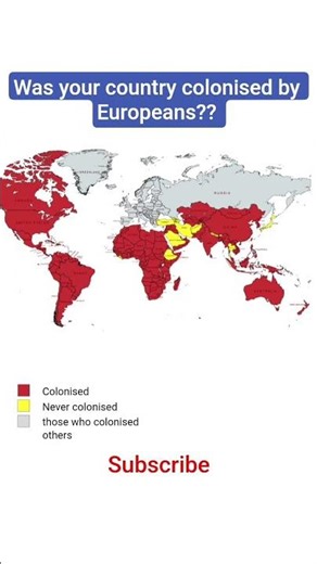 Countries those were colonised by Europeans. #colonialhistory #europe #geopolitics #map