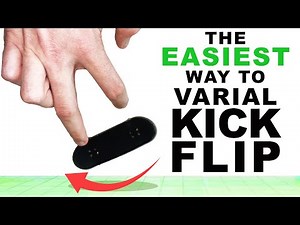The EASIEST Way to Varial Kickflip on a Fingerboard