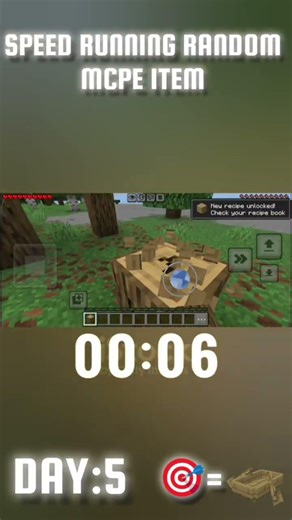 Speed Running Random #mcpe Item Day 5 #speedrun #minecraft #memes