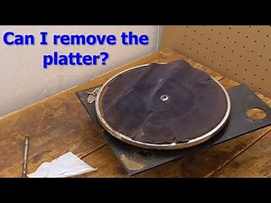 Gramophone Platter Removal