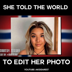 i wanted to do an experiment where I told people to edit a photo of me into what they thought beauty was represented in their countries, and this happened | Akidearest