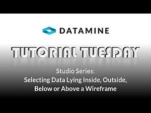 Studio Series: How to_Selecting data lying inside, outside, below or above a wireframe