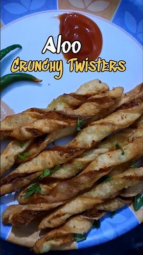 ​Aloo Crunchy Twisters Recipe | Crispy Potato Twisters Snack #snacks