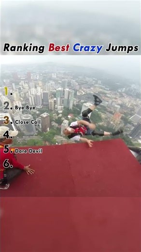 Ranking the CRAZIEST Jumps of ALL TIME #shorts