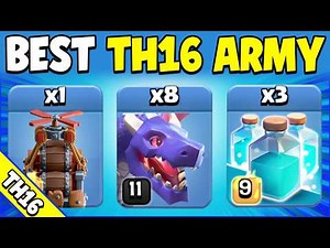 Best TH16 Attack to 3 Star TH17 & TH18 Bases! Easy TH16 Attack Strategy (Clash of Clans)