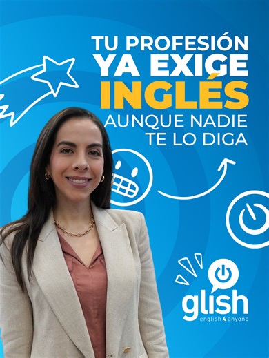 Aunque nadie te lo diga, tu carrera ya pide inglés 💼🌍Correos, juntas, oportunidades… el idioma ya está ahí. En Glish entrenas inglés aplicado a tu profesión: lo usas, te equivocas y ganas confianza. Así se vuelve una herramienta real. 👉 Empieza hoy. El mercado no espera.