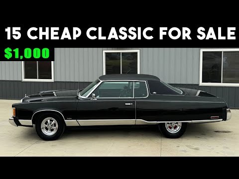 15 Cheap Classic Cars! Don’t Miss THIS! 😱
