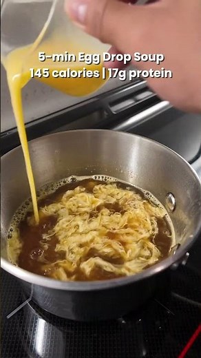🍜5 MIN EGG DROP SOUP🍜