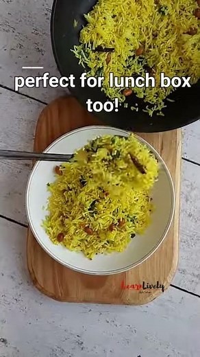 Lemon Rice | Quick Lunch Box Idea | Leftover Rice Recipe | Instant Rice Recipe | Healthy | YT Shorts