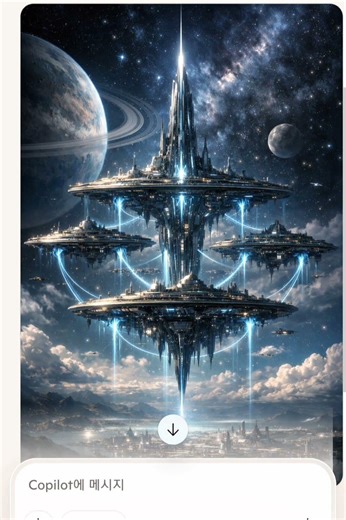 Massive Sci-Fi Structures Generated by Copilot AI