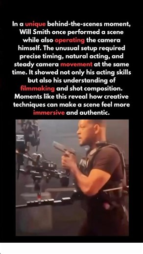 Will Smith’s Unique Scene: Actor and Cameraman at Once #shorts