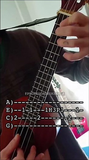Snow (Hey Oh) GUITAR RIFF on Ukulele TUTORIAL with tabs #short #short #redhotchillipeppers #rhcp