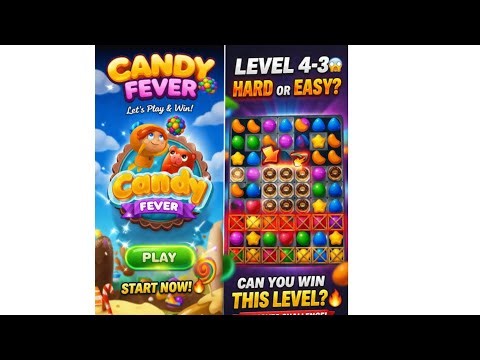 Candy fever game level-4-3 gameplay