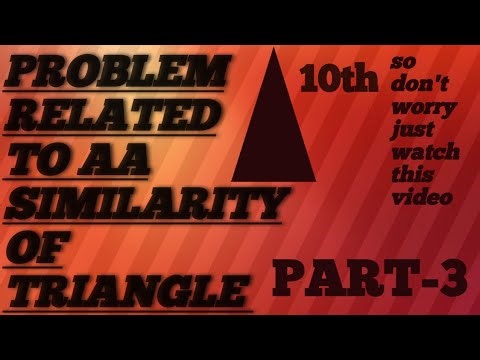 PART -3 AA SIMILARITY QUESTIONS SOLVING