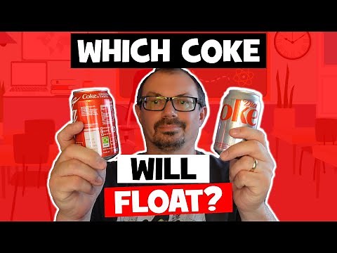 Why does a can of Diet Coke float but regular Coke sink?