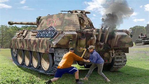 Restoring a WWII Panther tank by hand