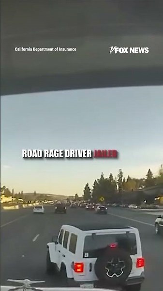 'ROAD RAGE': Dashcam video captures driver triggering a crash #shorts #usa #breaking #news #us