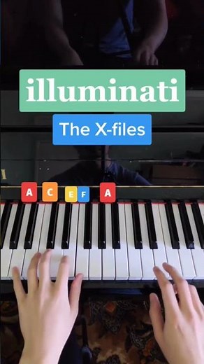 How to play the ILLUMINATI theme on piano (1/2)