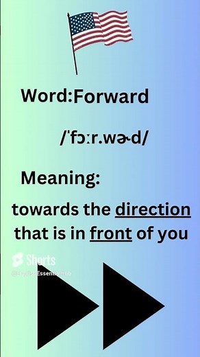 How to Pronounce Forward in American Accent #learnenglish #learning
