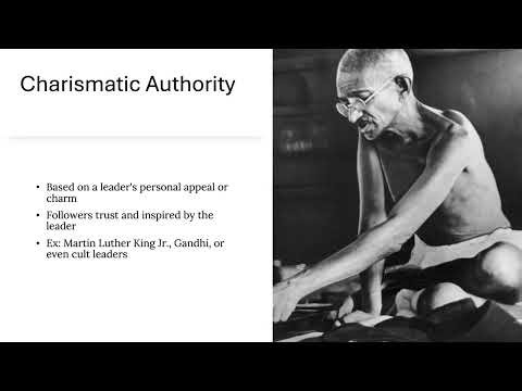 Max Weber's three types of authority
