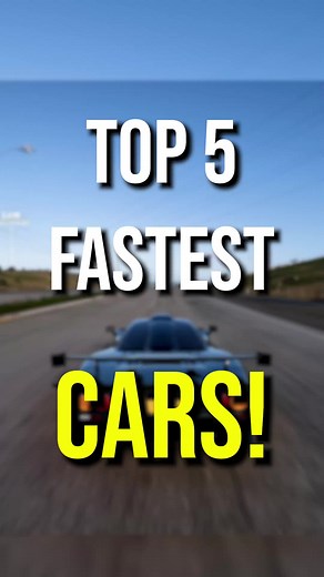 Top 5 FASTEST Cars in Forza Horizon 5