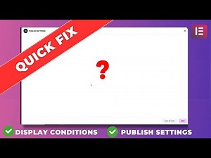 Display Condition Not Showing in Elementor Template Part: Quick Fix