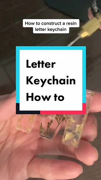 Construct a Resin Letter Keychain Tutorial