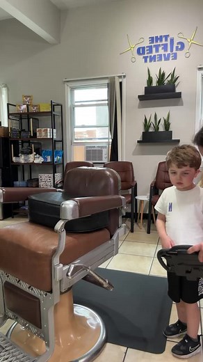Owen’s haircut! First time in the 2 years of me cutting him that he sat by himself and also no tears 🥹 Al haircuts are free to families due to your financial support. To sponsor a haircut click the link in my bio or visit thegiftedevent.com | Vernon Jackson