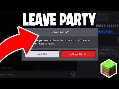 How To Leave Party In Minecraft Bedrock! - IOS, Android, Windows, PS5, Xbox, Switch